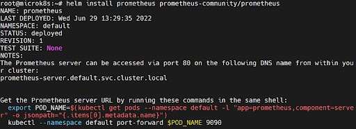 Prometheus code output
